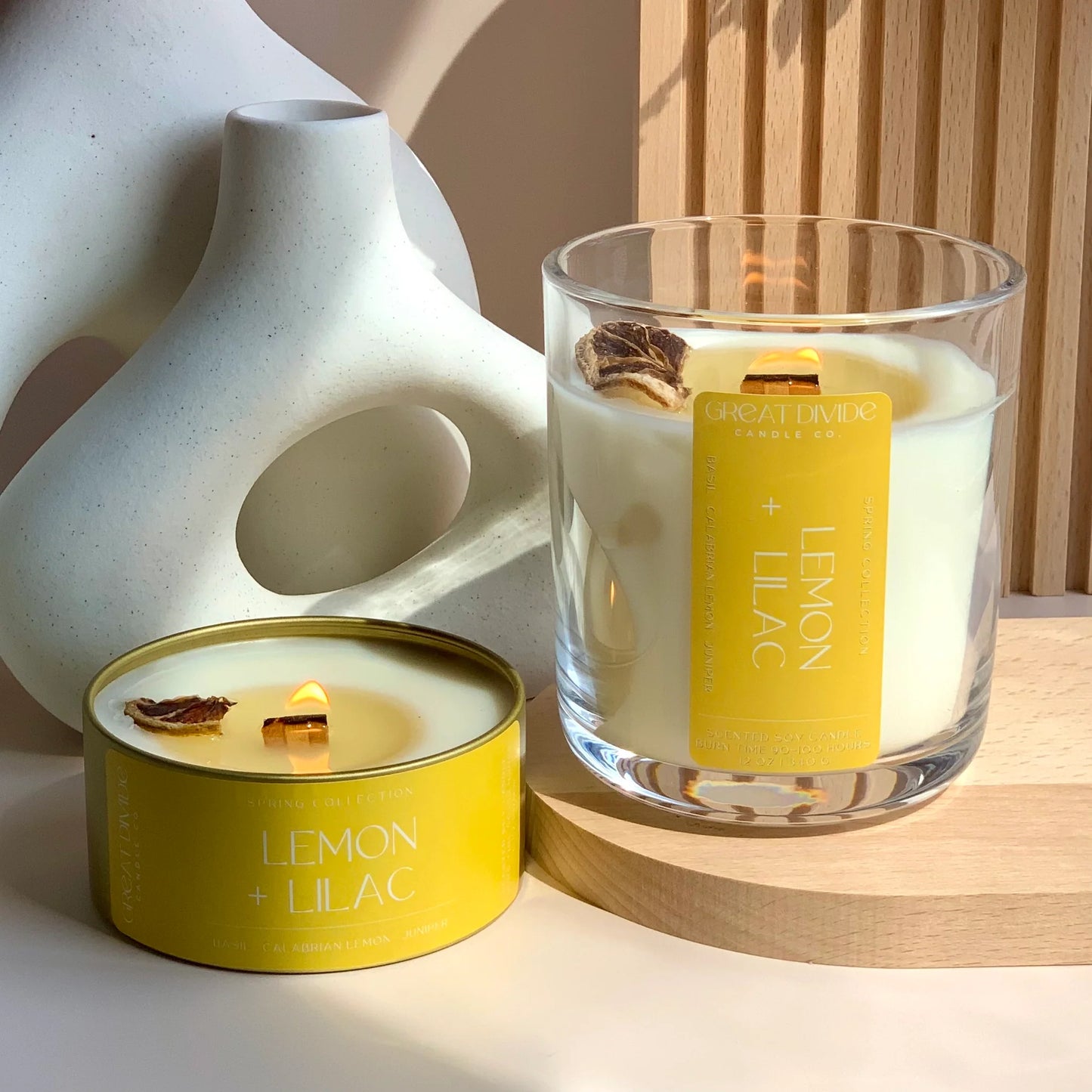 Lemon + Lilac 12oz Candle
