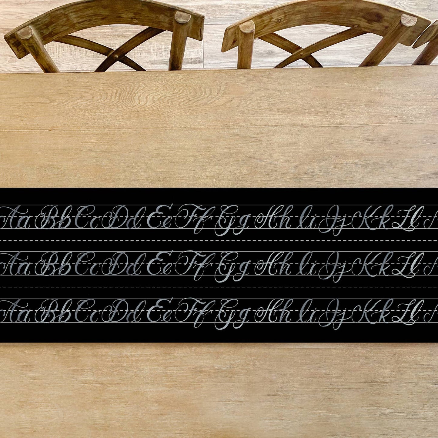 Back to School Chalkboard Table Runner