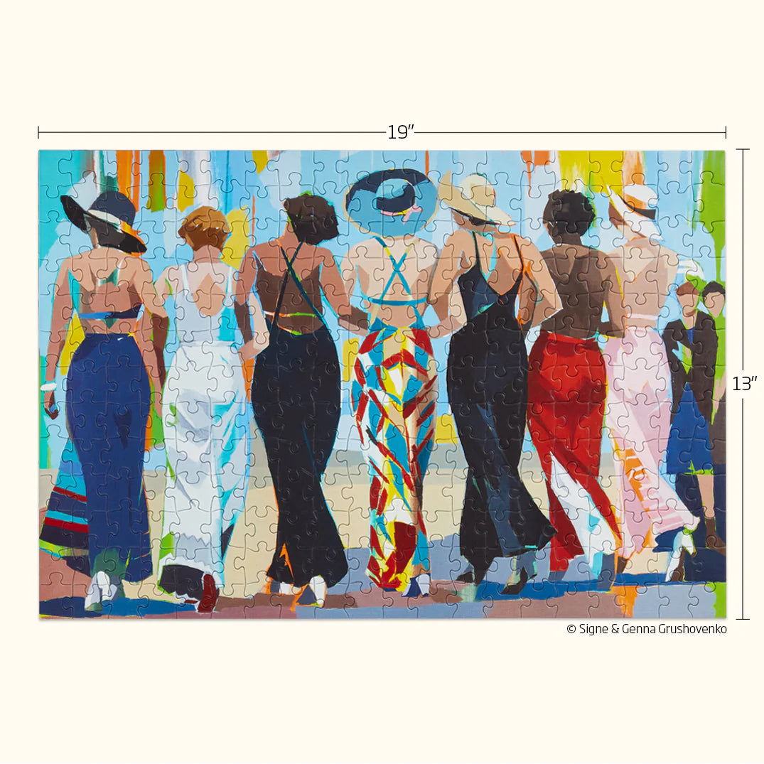 Esplanade Woman Jigsaw Puzzle