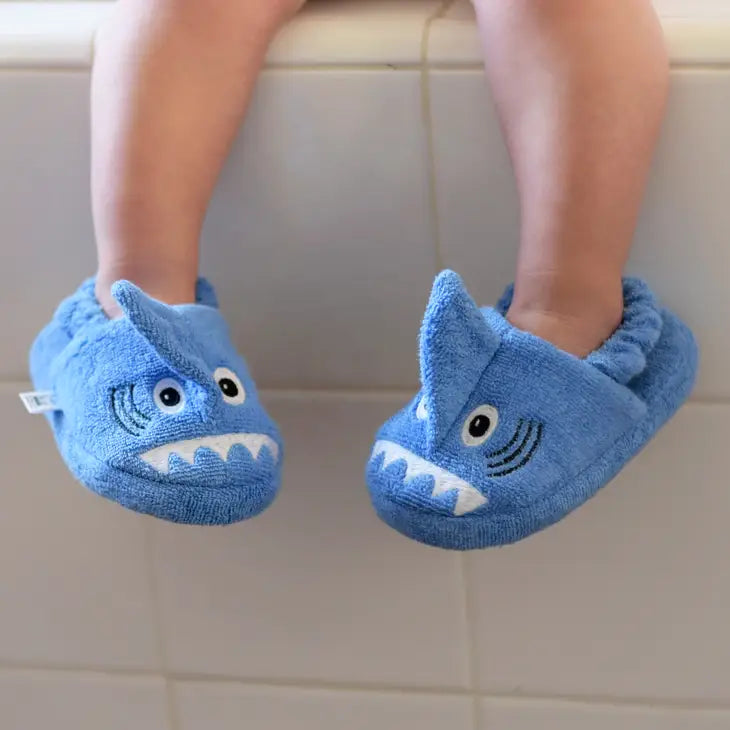 Blue Shark Slippers (Toddler 2-4)