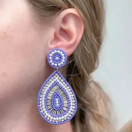 Purple Western Earrings
