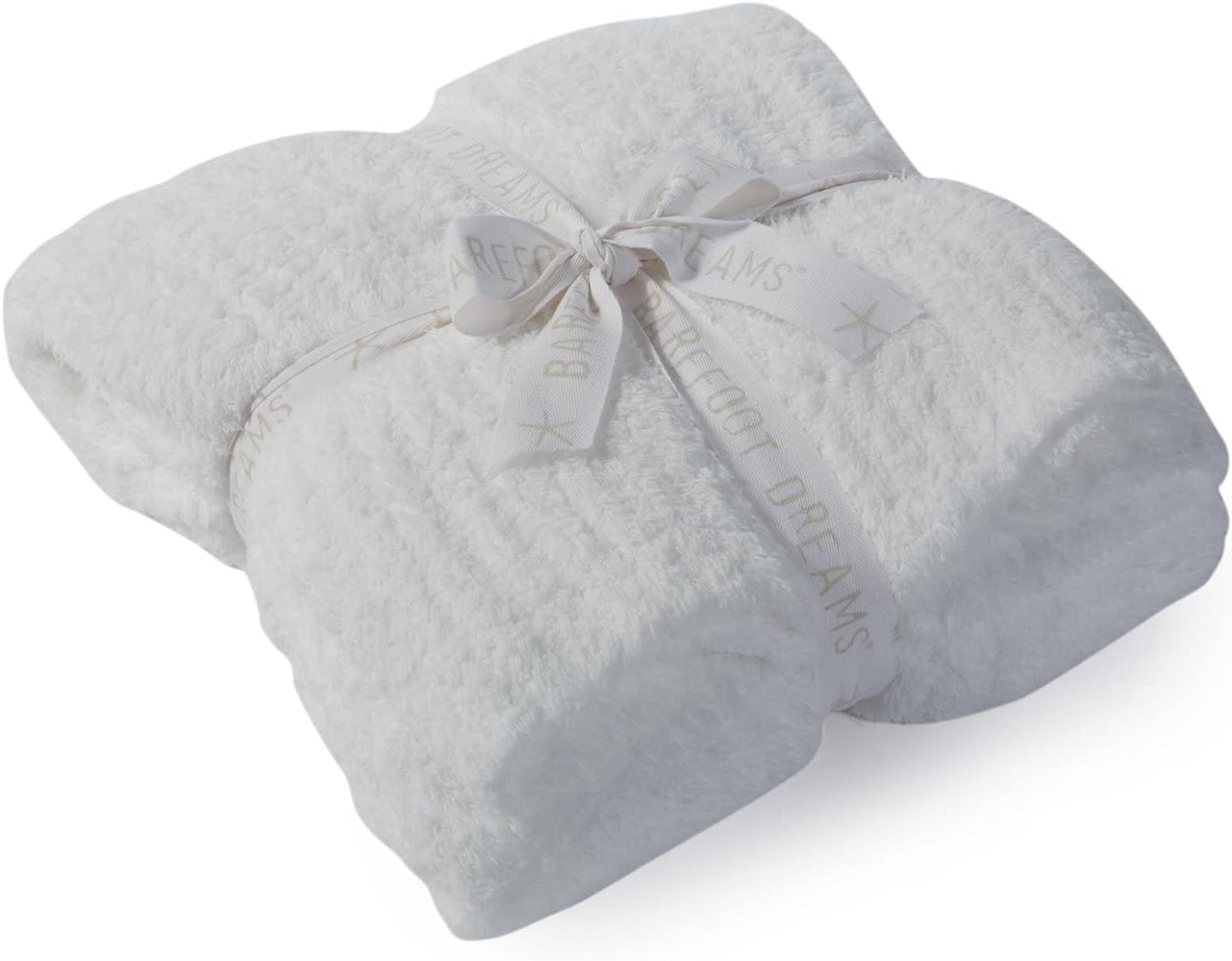 Barefoot Dreams CC Ribbed Blanket White