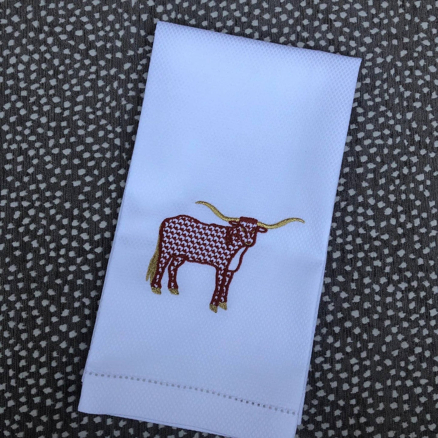 Longhorn Huck Towel