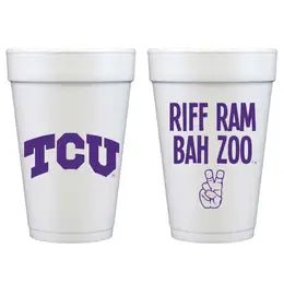 TCU Styrofoam Cups