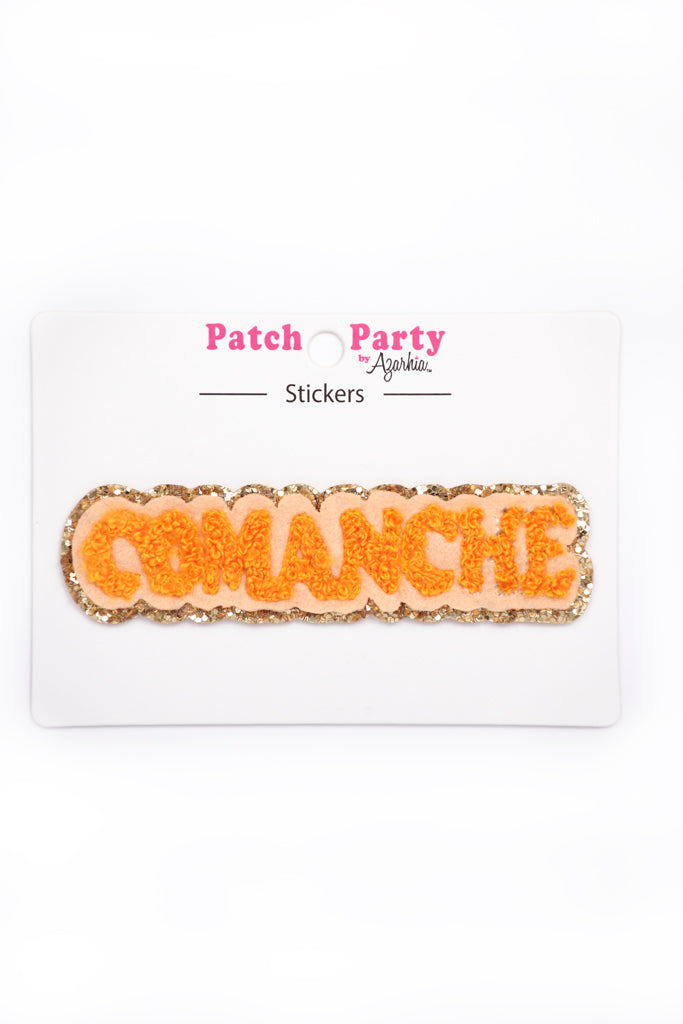 Comanche Chenille Sticker