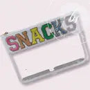 SNACKS Clear Luxury Nylon Pouch