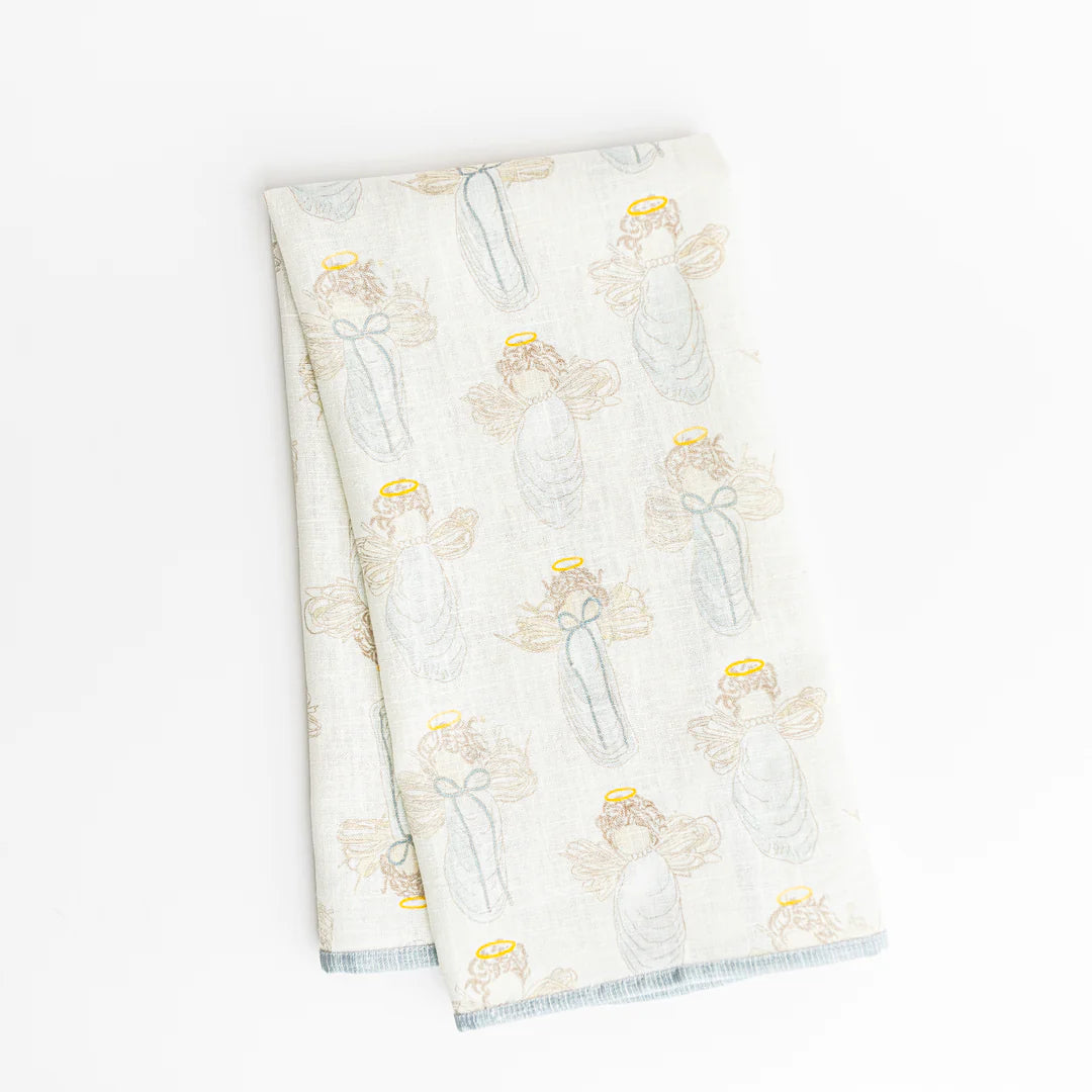 Heavenly Half Shells Tea Towel