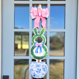 Easter Bunny Topiary Door Hanger