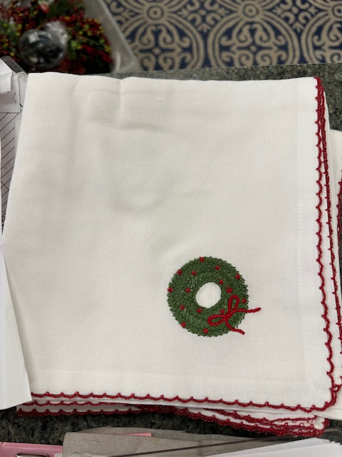 Xmas Napkins 20x20 with Mono