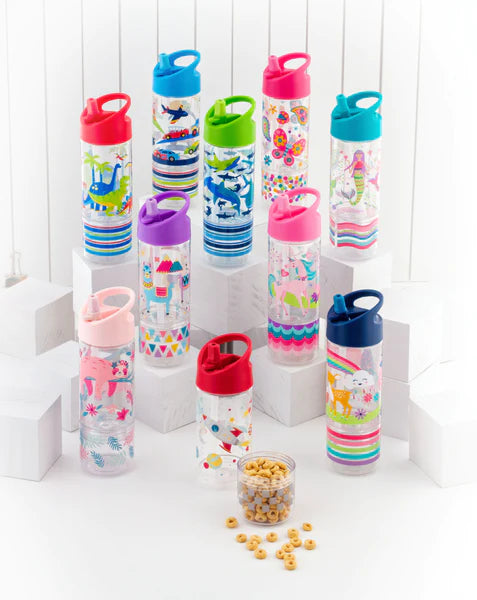 Sip & Snack Bottle - Pink Dino