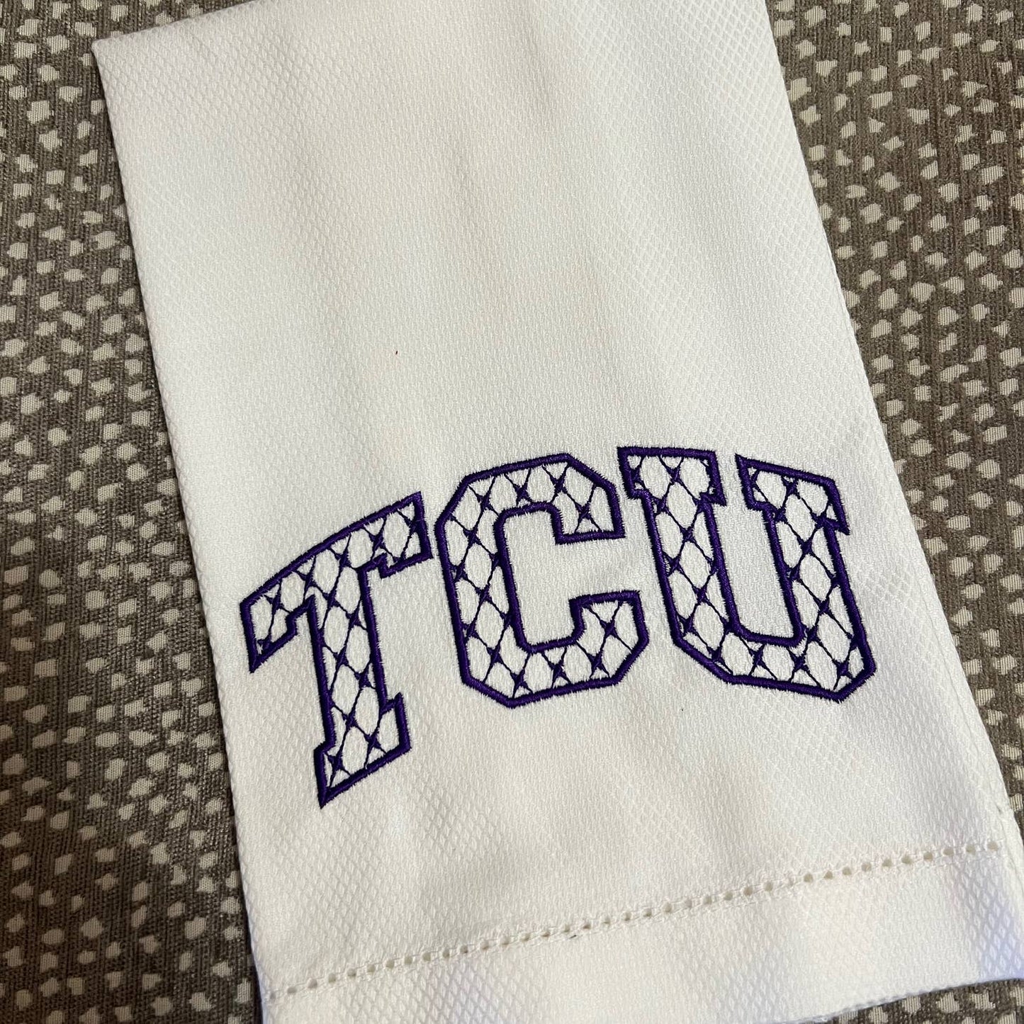 TCU Huck towel