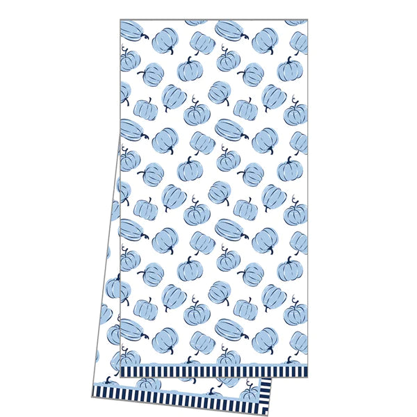 Blue Pumpkins Tea Towel