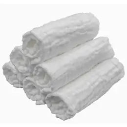 White Muslin Washcloth