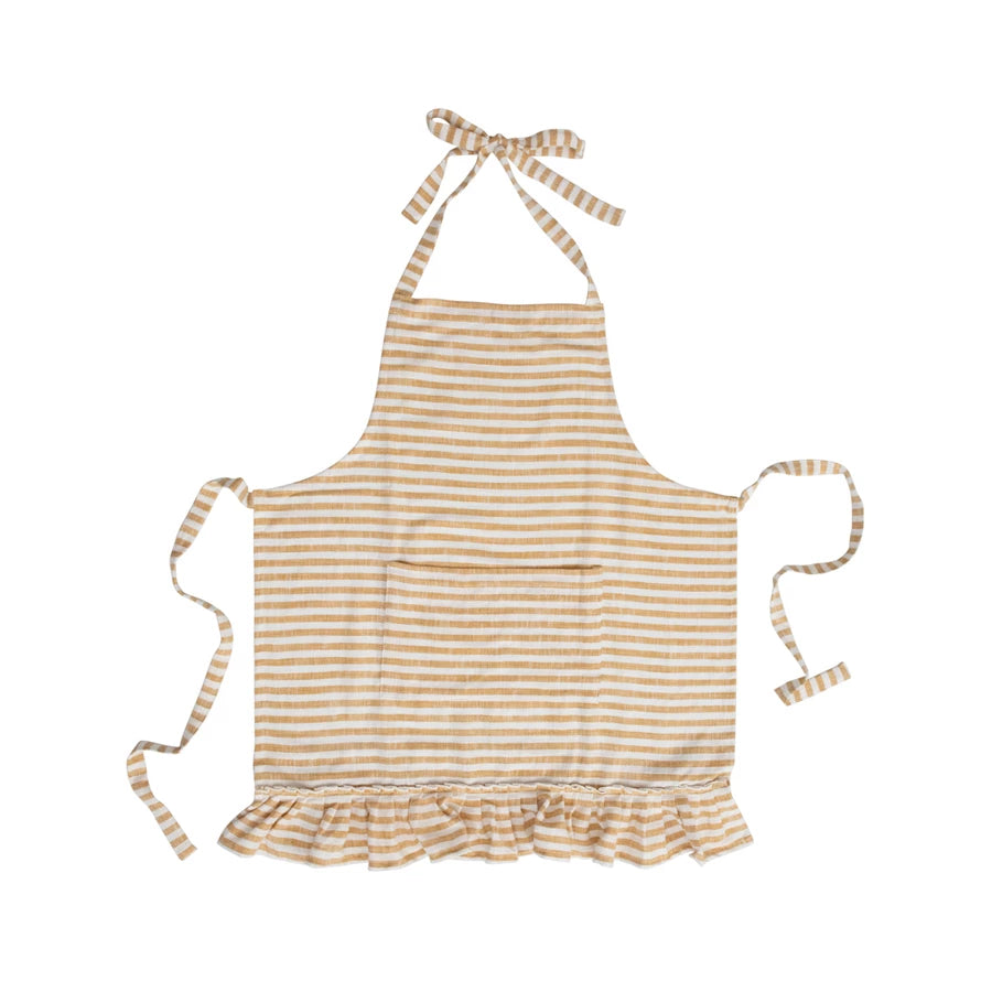 Striped Cotton Apron