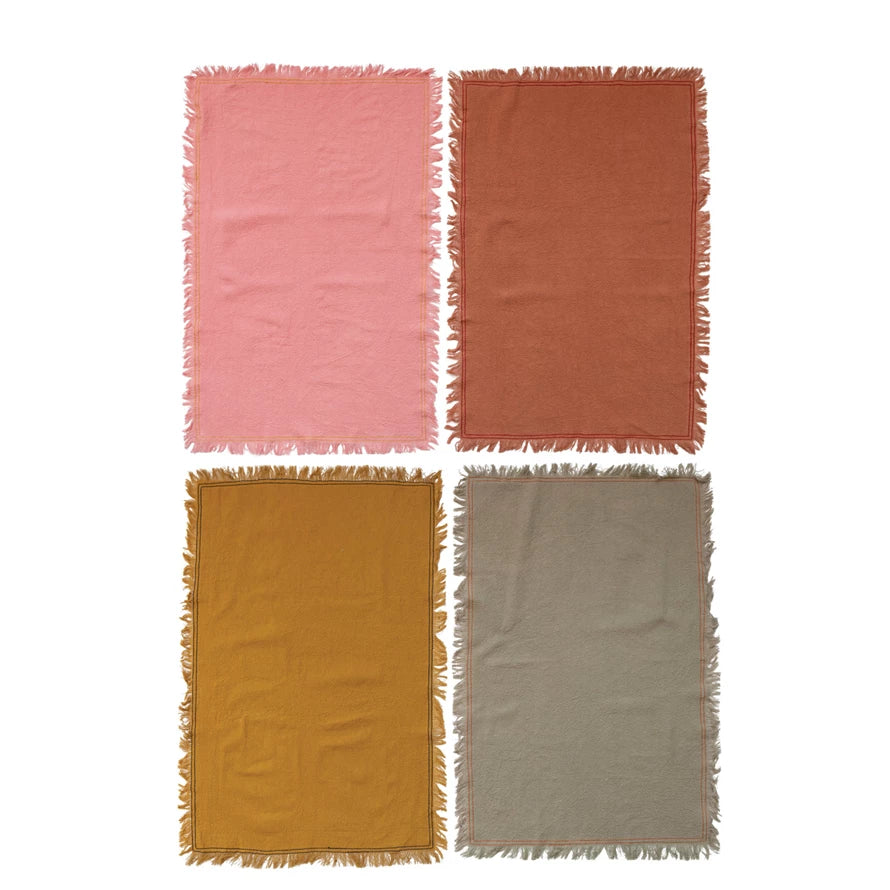 Woven Fringe Tea Towel