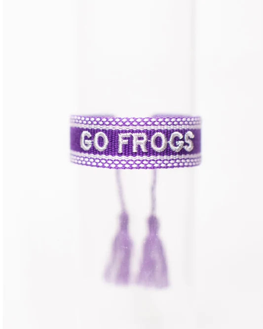Go Frogs Tassel Bracelet