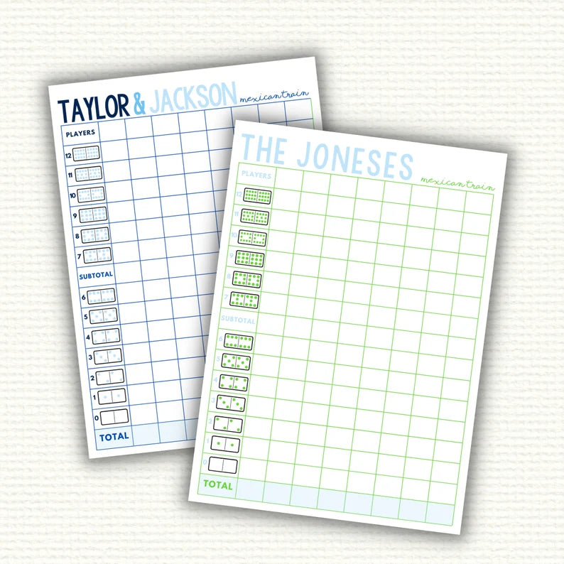 Mexican Train Notepad