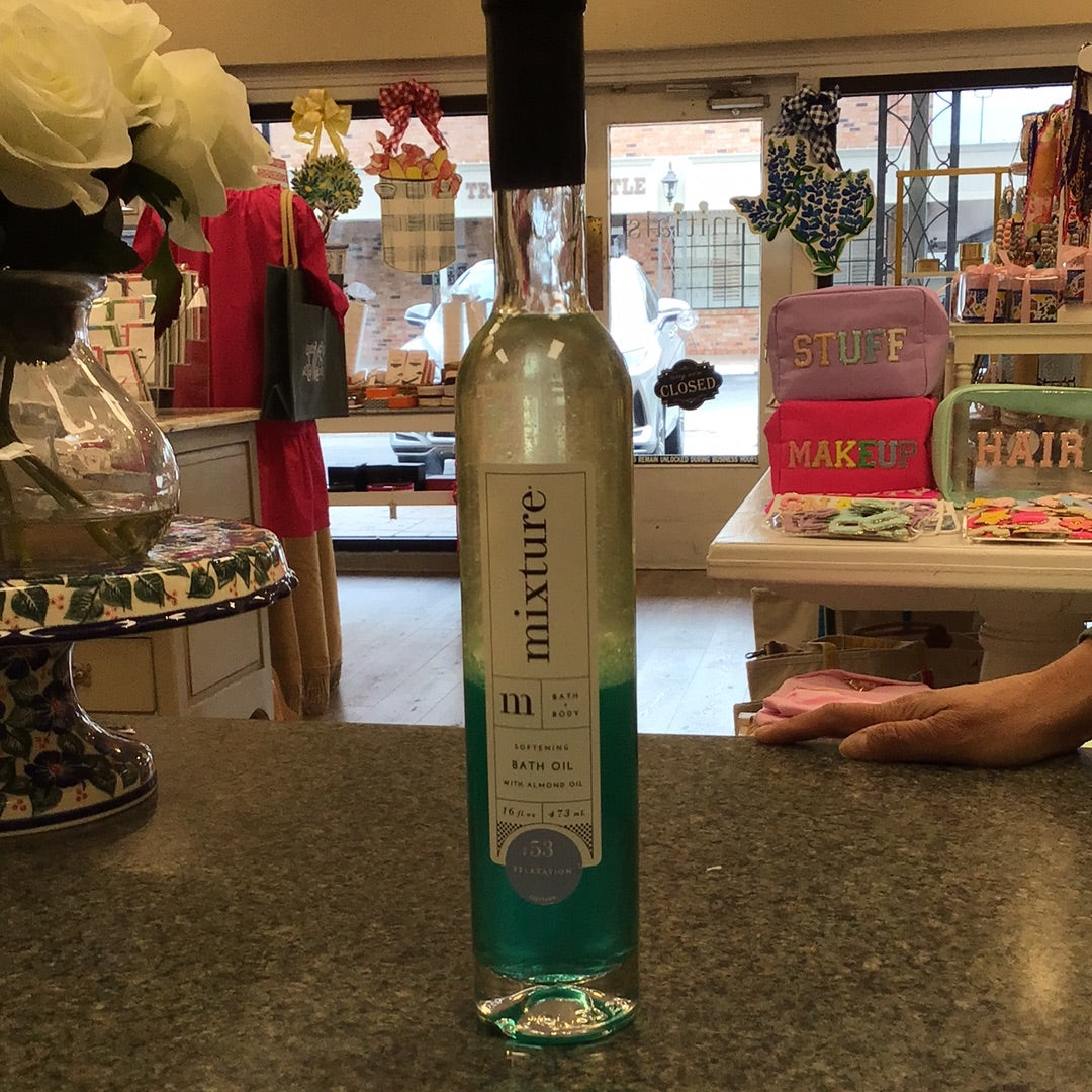 Mixture relaxation bath oil