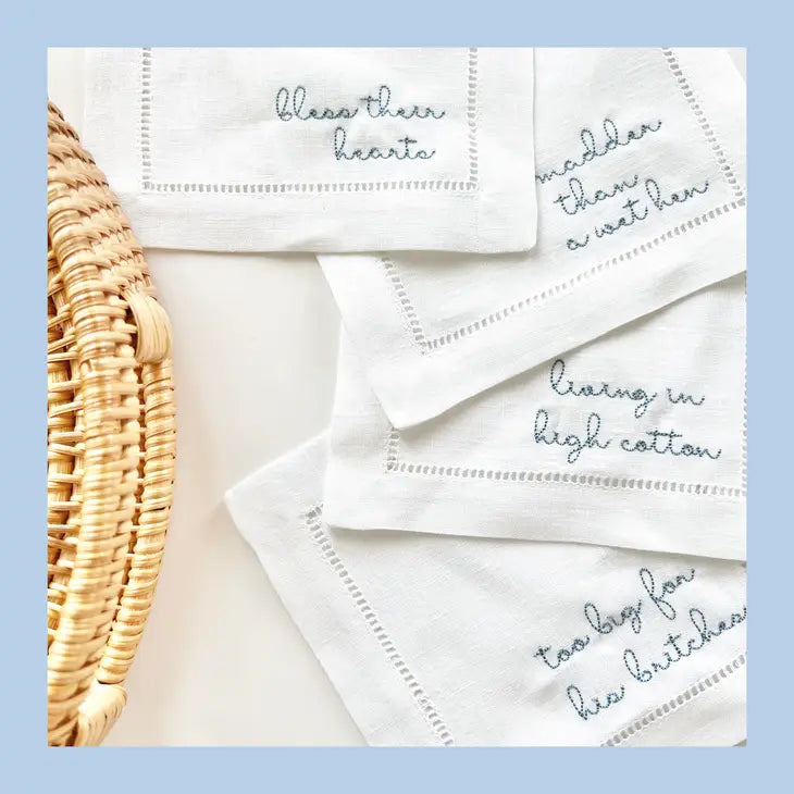 Southern Gossip Cocktail Napkins, Set of 4