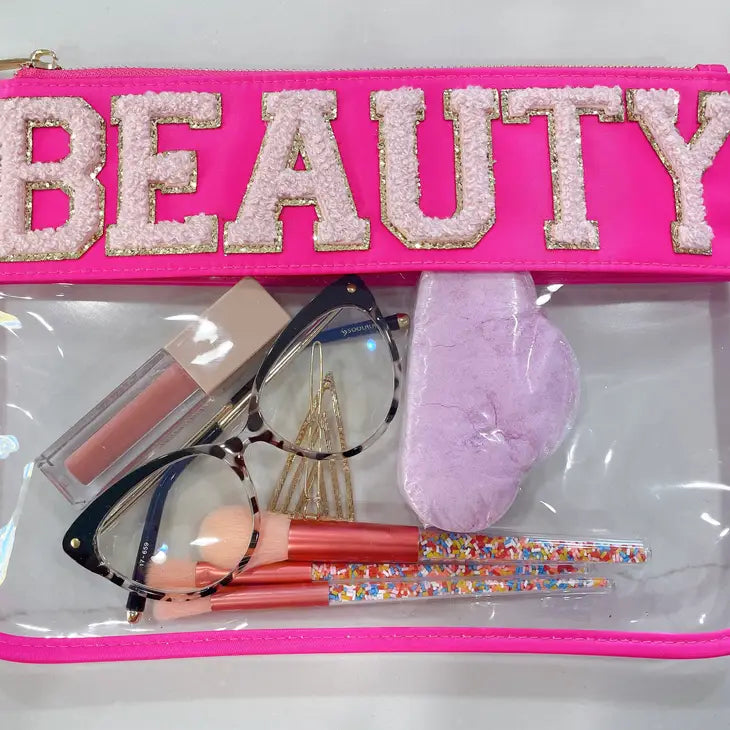 BEAUTY Clear Luxury Nylon Pouch