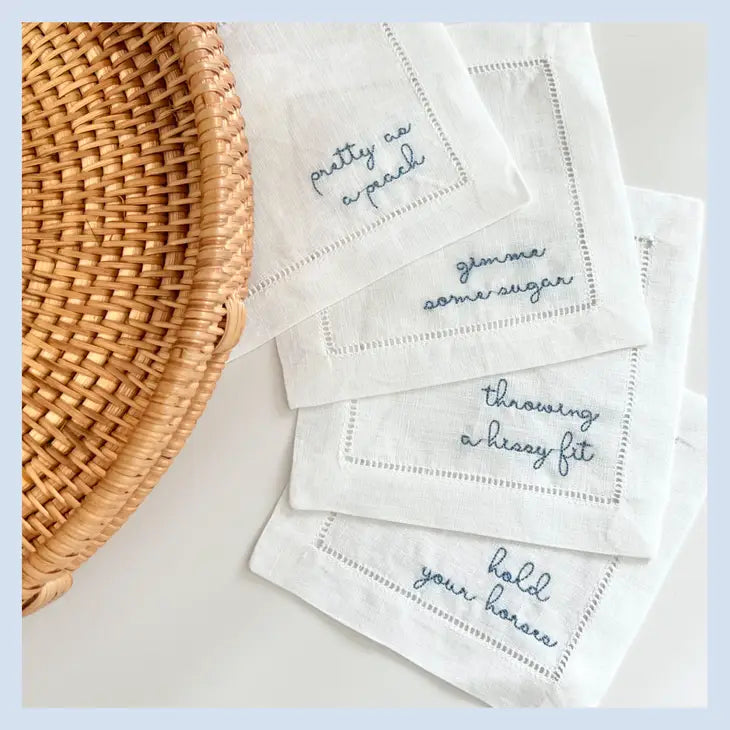 Southern Gossip II Cocktail Napkins, Set of 4