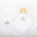 Garden Bud Embroidered Dinner Napkin Set