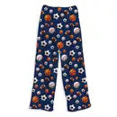 Navy Sports Fuzzy Lounge Pants - Kids