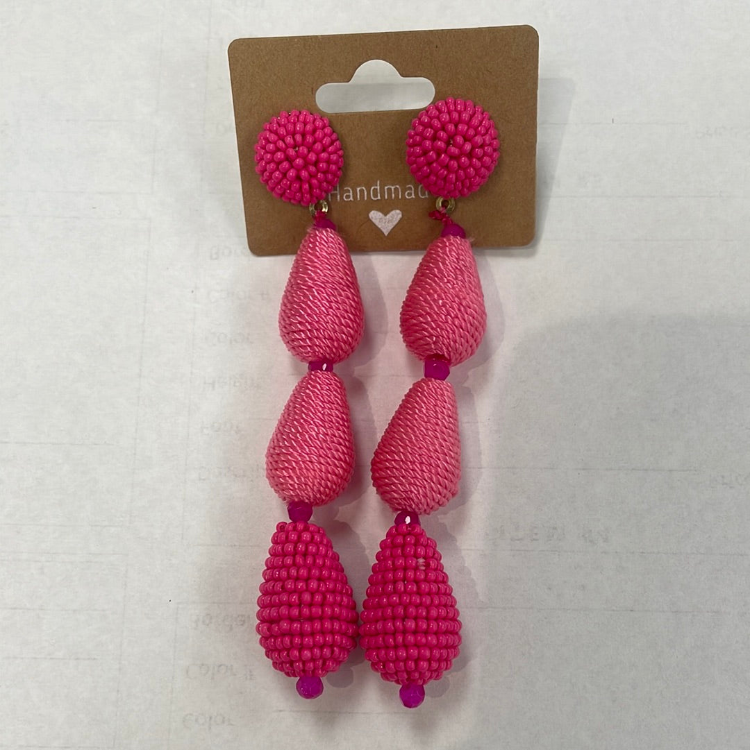 Beaded Teardrop Earrings