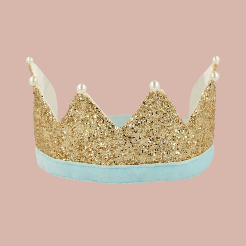 Gold & Pearl Party Crown