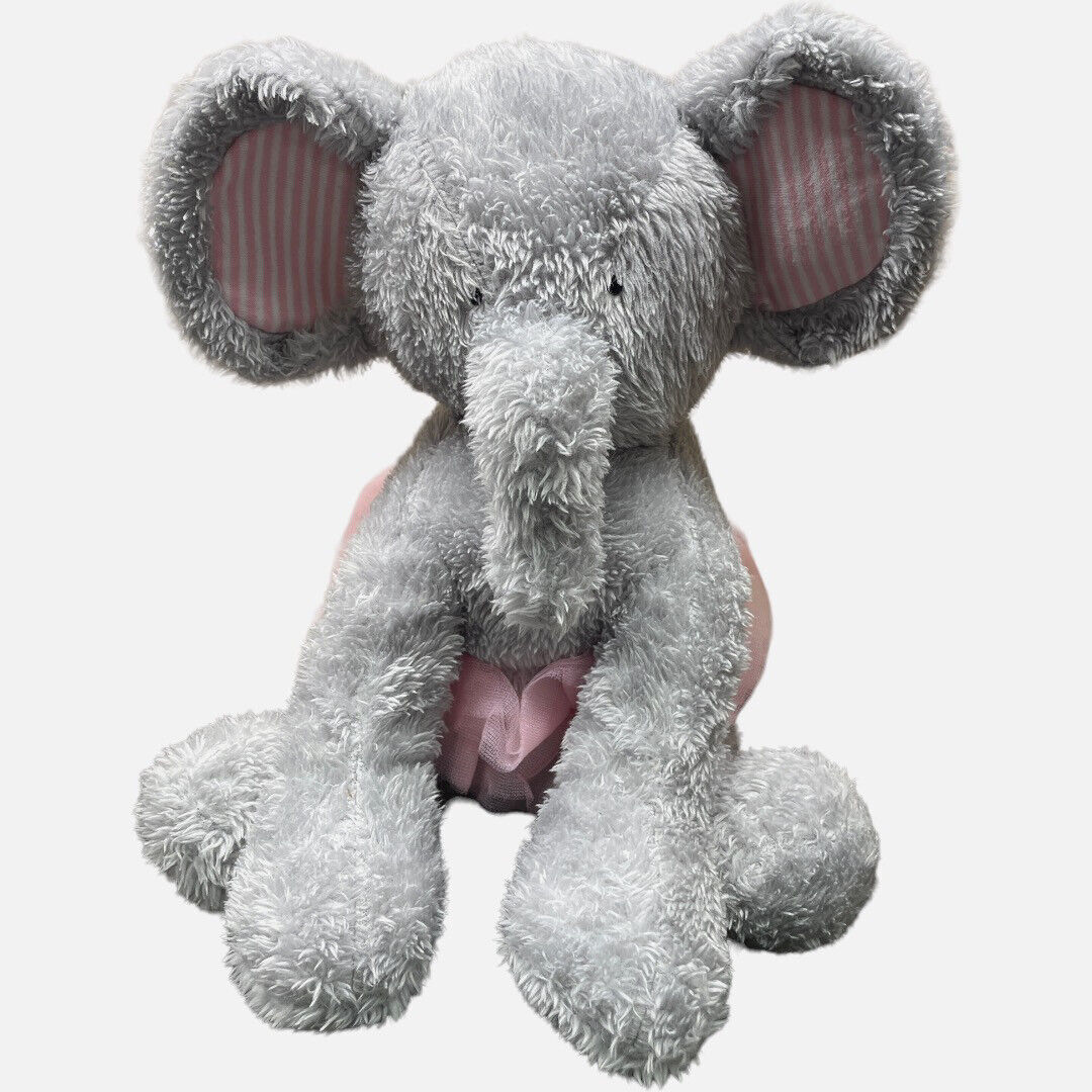 Mud Pie Plush Grey Elephant