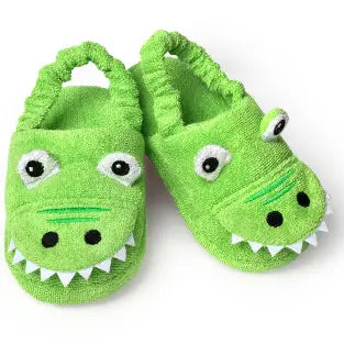 Green Alligator Slippers