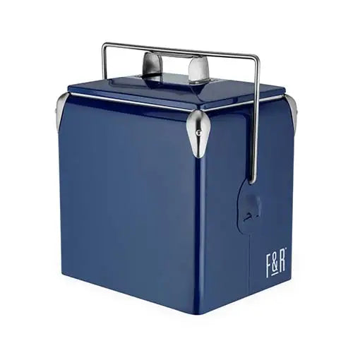 Blue Vintage Metal Cooler