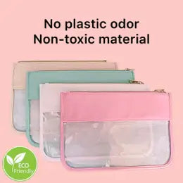 Clear Varsity Pouch Cream