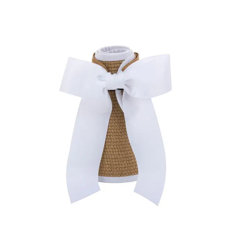 Straw Ribbon Sun Visors