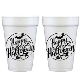 Happy Halloween Styrofoam Cups