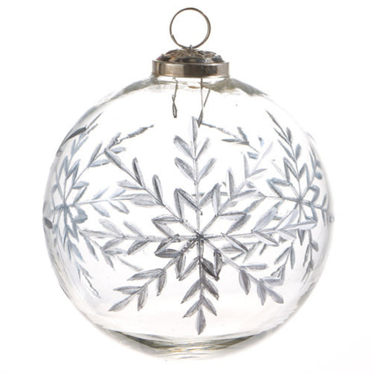 Etched Snowflake Ornament