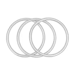 Matte Silver Bangles