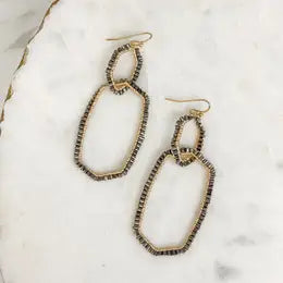 Seed Bead Dangle Earrings