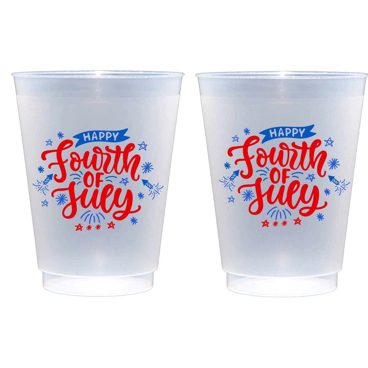 Happy 4th Frost Cups, 10ct