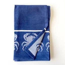 Crab Border Hand Towel