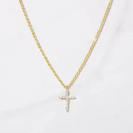 Cross Pendant Necklace Silver