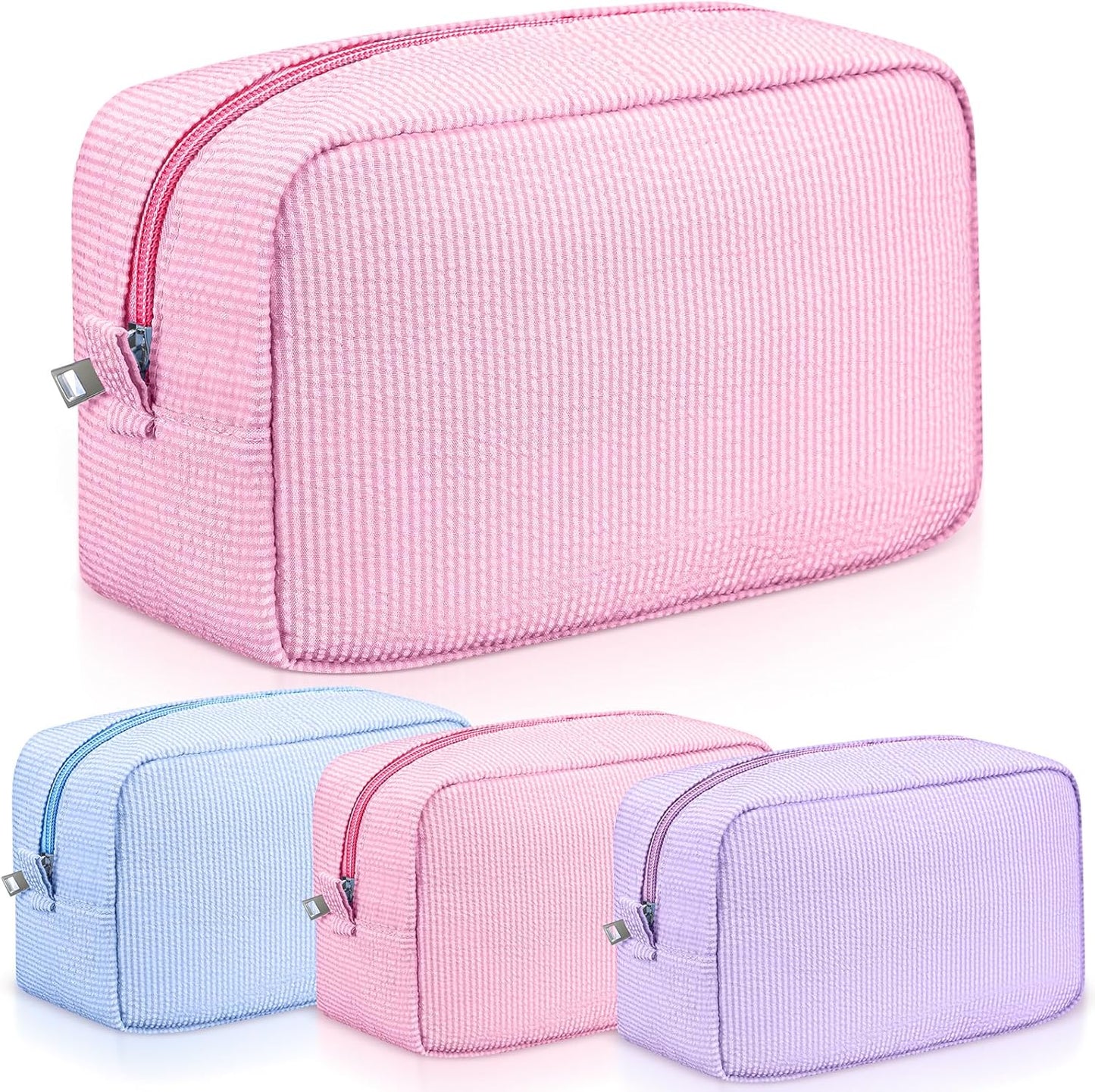 Seersucker Toiletry Bags