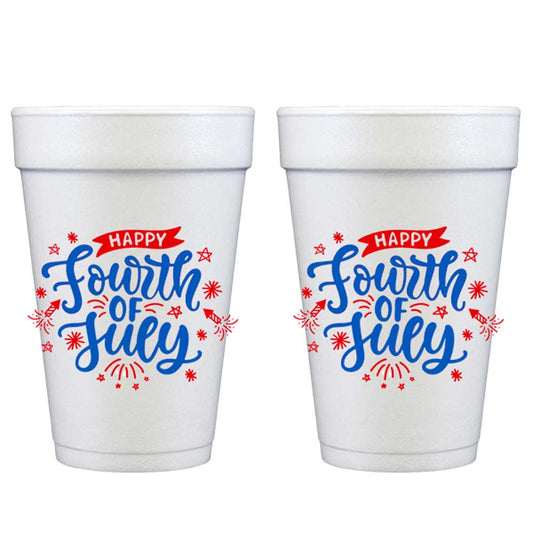 Happy 4th Foam Cup, 10ct