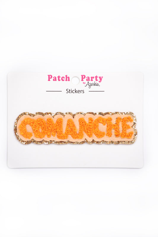 Comanche Chenille Sticker