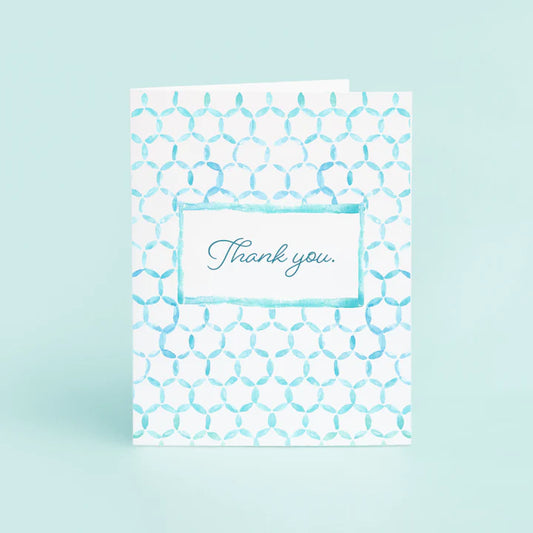 Thank You Blue Stationary