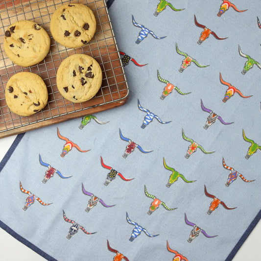Longhorn Tea Towel