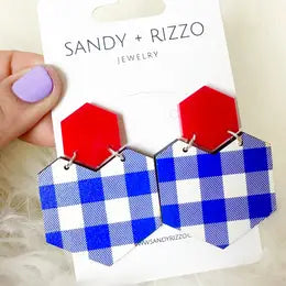 Preppy Patriot Earrings