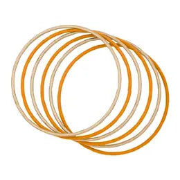 Orange and Gold Bangle Bracelets