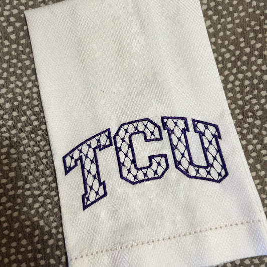 TCU Huck towel