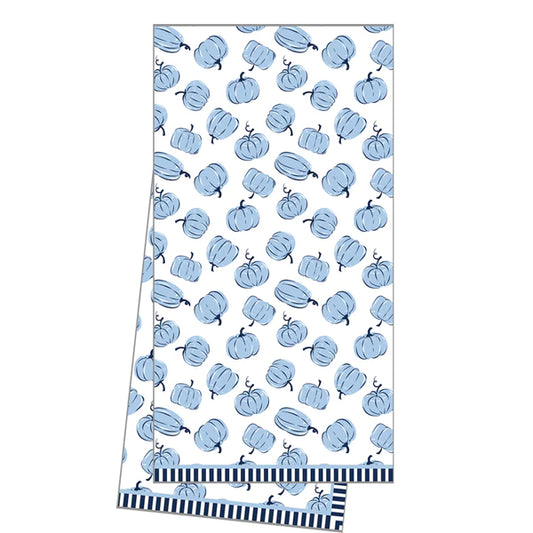 Blue Pumpkins Tea Towel